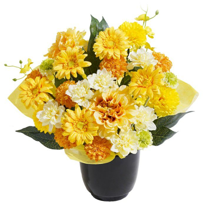 長寿祝いアレンジ　黄