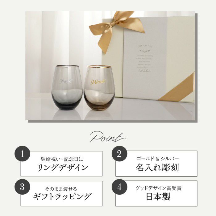 リングエッジペアグラス 360ml